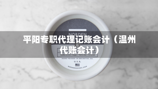 平陽(yáng)專職代理記賬會(huì)計(jì)（溫州代賬會(huì)計(jì)）