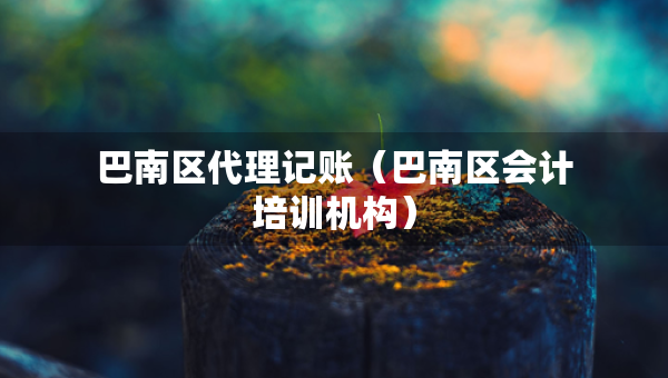 巴南區(qū)代理記賬（巴南區(qū)會(huì)計(jì)培訓(xùn)機(jī)構(gòu)）
