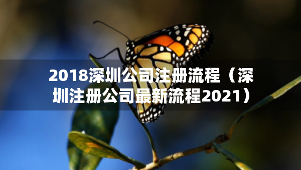2018深圳公司注冊流程（深圳注冊公司最新流程2021）