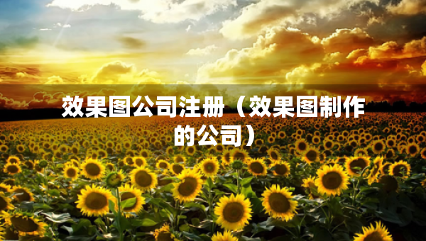 效果圖公司注冊（效果圖制作的公司）