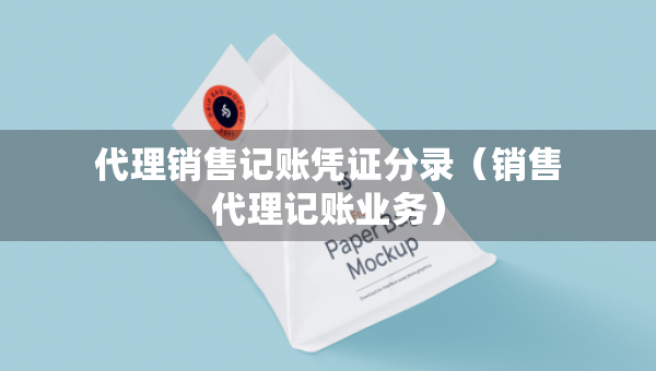 代理銷售記賬憑證分錄（銷售代理記賬業(yè)務(wù)）
