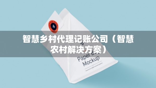 智慧鄉(xiāng)村代理記賬公司（智慧農(nóng)村解決方案）