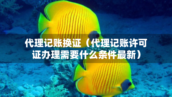 代理記賬換證（代理記賬許可證辦理需要什么條件最新）
