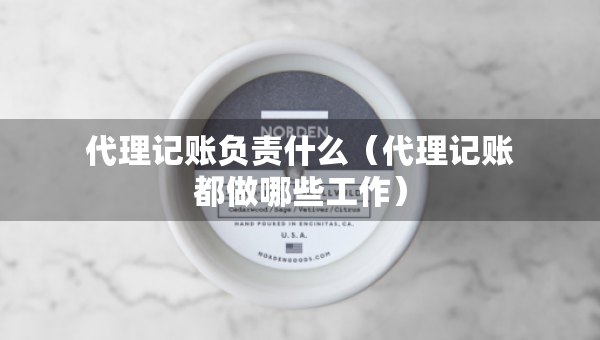 代理記賬負責(zé)什么（代理記賬都做哪些工作）