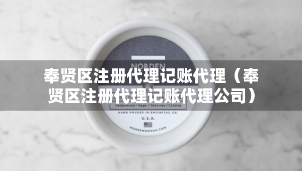 奉賢區(qū)注冊代理記賬代理（奉賢區(qū)注冊代理記賬代理公司）
