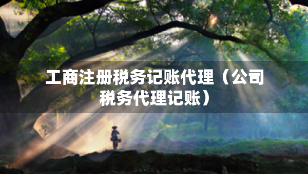 工商注冊稅務(wù)記賬代理（公司稅務(wù)代理記賬）