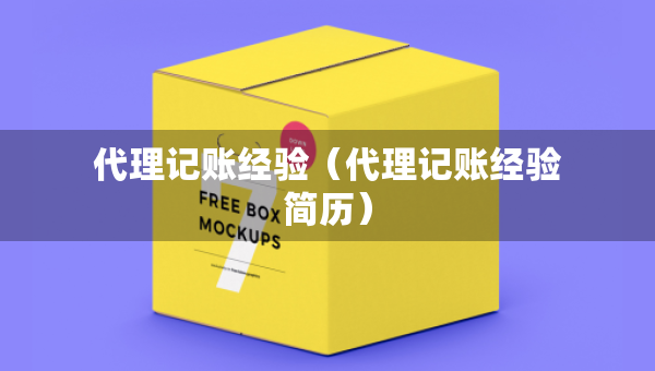 代理記賬經(jīng)驗（代理記賬經(jīng)驗簡歷）