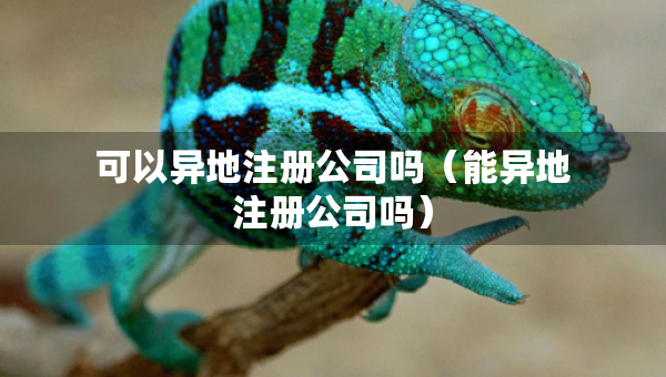 可以異地注冊(cè)公司嗎（能異地注冊(cè)公司嗎）
