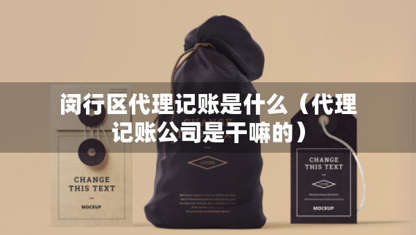閔行區(qū)代理記賬是什么（代理記賬公司是干嘛的）