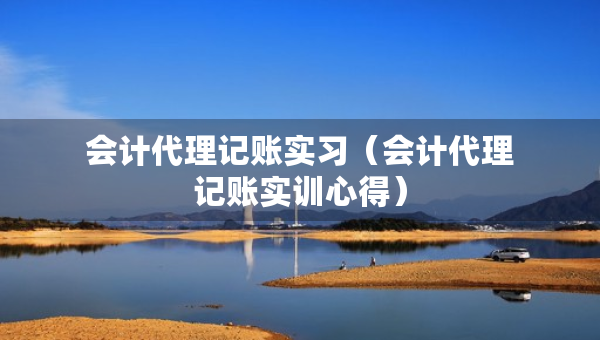 會計代理記賬實習（會計代理記賬實訓(xùn)心得）
