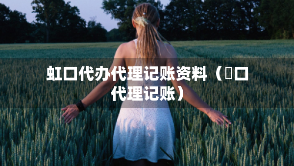 虹口代辦代理記賬資料（硚口代理記賬）