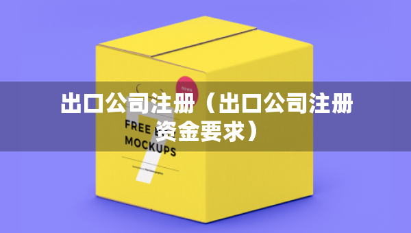 出口公司注冊(cè)（出口公司注冊(cè)資金要求）