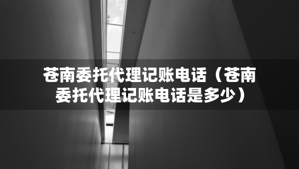 蒼南委托代理記賬電話（蒼南委托代理記賬電話是多少）