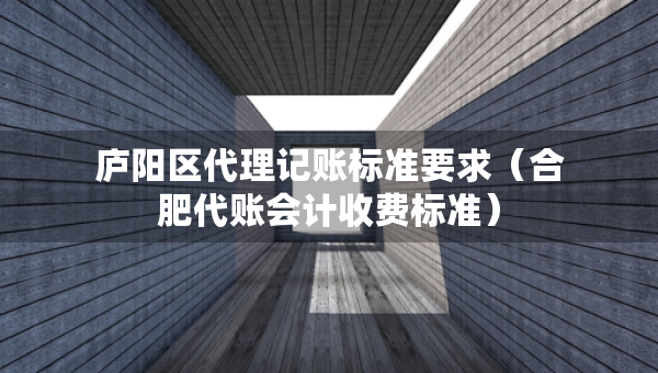 廬陽區(qū)代理記賬標準要求（合肥代賬會計收費標準）
