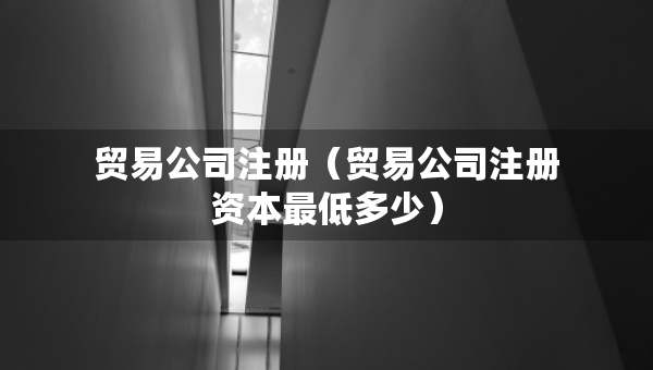 貿(mào)易公司注冊（貿(mào)易公司注冊資本最低多少）
