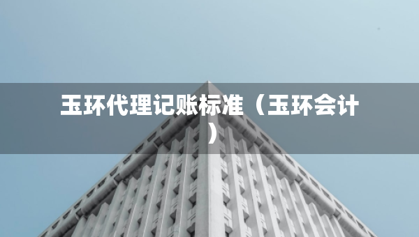 玉環(huán)代理記賬標(biāo)準(zhǔn)（玉環(huán)會(huì)計(jì)）