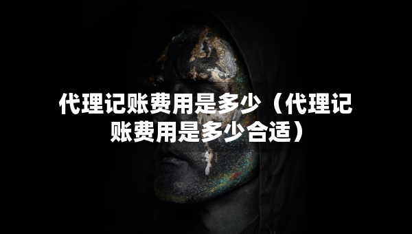 代理記賬費用是多少（代理記賬費用是多少合適）