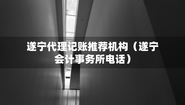 遂寧代理記賬推薦機構(gòu)（遂寧會計事務(wù)所電話）