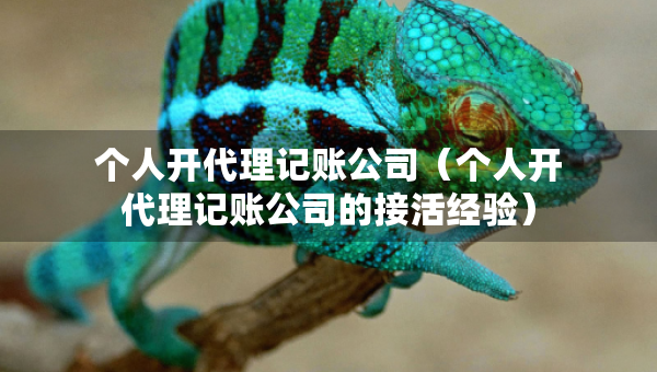 個人開代理記賬公司（個人開代理記賬公司的接活經(jīng)驗）