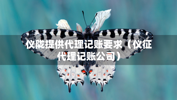 儀隴提供代理記賬要求（儀征代理記賬公司）