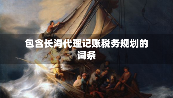 包含長海代理記賬稅務規(guī)劃的詞條