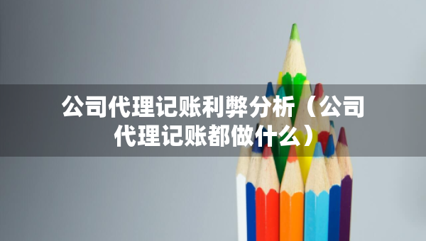 公司代理記賬利弊分析（公司代理記賬都做什么）