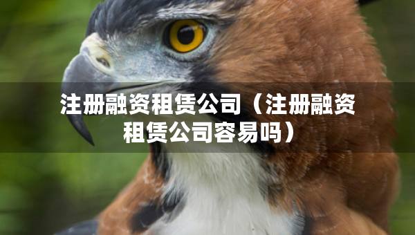 注冊(cè)融資租賃公司（注冊(cè)融資租賃公司容易嗎）