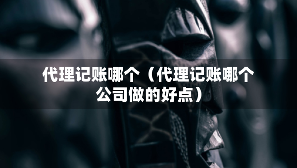 代理記賬哪個（代理記賬哪個公司做的好點）