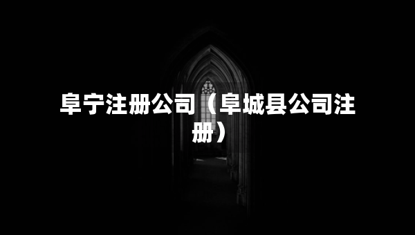 阜寧注冊公司（阜城縣公司注冊）