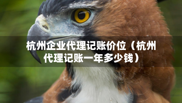 杭州企業(yè)代理記賬價(jià)位（杭州代理記賬一年多少錢）