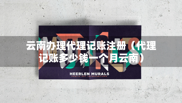 云南辦理代理記賬注冊（代理記賬多少錢一個月云南）