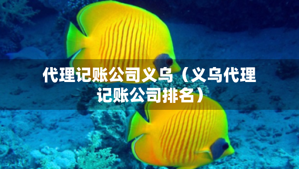 代理記賬公司義烏（義烏代理記賬公司排名）