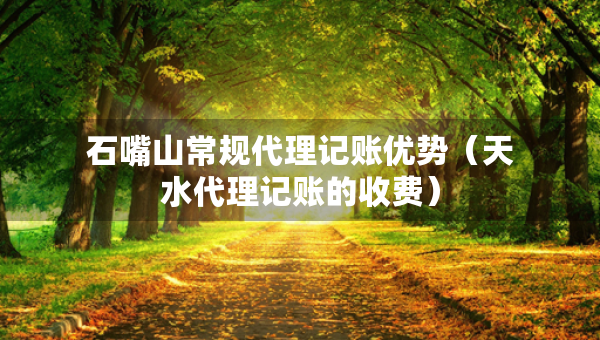 石嘴山常規(guī)代理記賬優(yōu)勢(shì)（天水代理記賬的收費(fèi)）