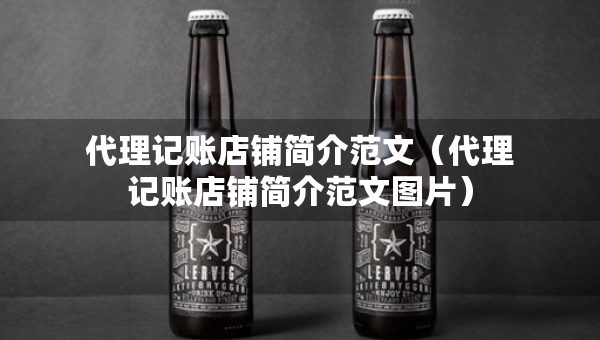 代理記賬店鋪簡介范文（代理記賬店鋪簡介范文圖片）