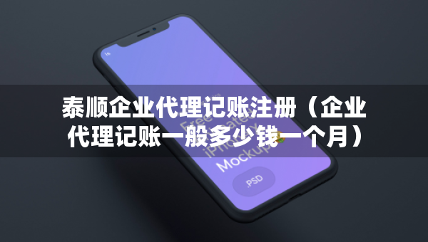 泰順企業(yè)代理記賬注冊(cè)（企業(yè)代理記賬一般多少錢(qián)一個(gè)月）
