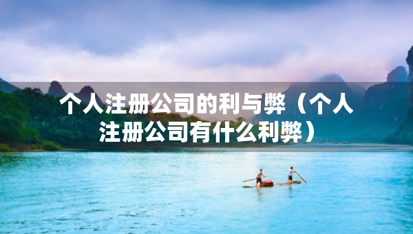 個(gè)人注冊公司的利與弊（個(gè)人注冊公司有什么利弊）