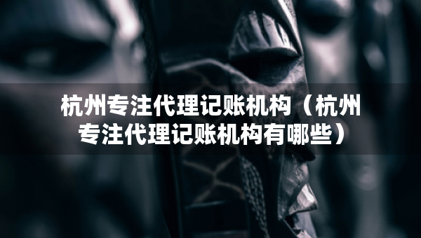 杭州專注代理記賬機構(gòu)（杭州專注代理記賬機構(gòu)有哪些）