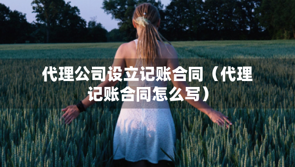代理公司設(shè)立記賬合同（代理記賬合同怎么寫）