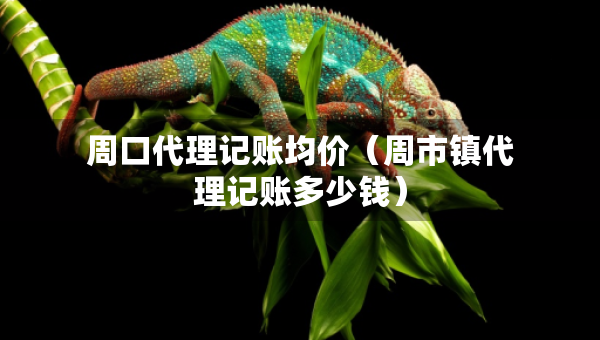 周口代理記賬均價(jià)（周市鎮(zhèn)代理記賬多少錢）