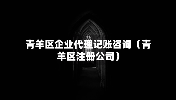 青羊區(qū)企業(yè)代理記賬咨詢（青羊區(qū)注冊公司）