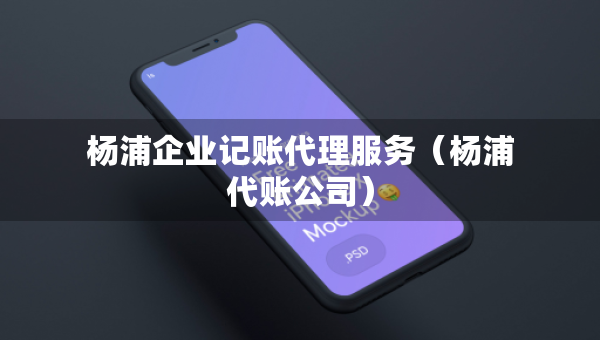 楊浦企業(yè)記賬代理服務（楊浦代賬公司）