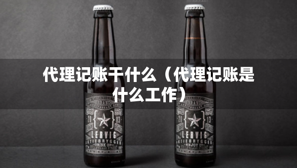 代理記賬干什么（代理記賬是什么工作）