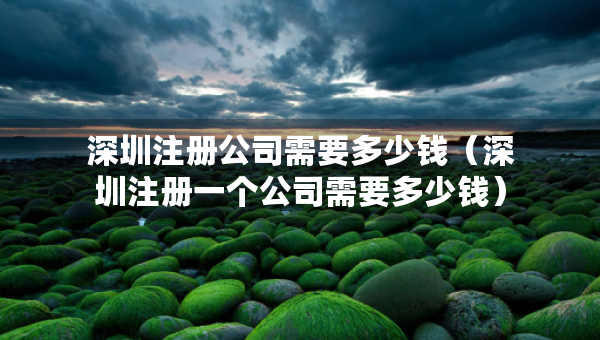 深圳注冊公司需要多少錢（深圳注冊一個公司需要多少錢）