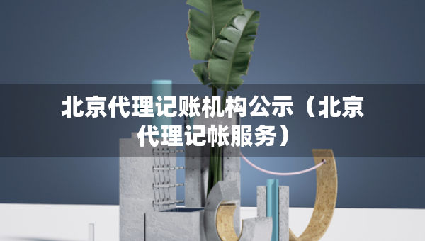北京代理記賬機(jī)構(gòu)公示（北京代理記帳服務(wù)）