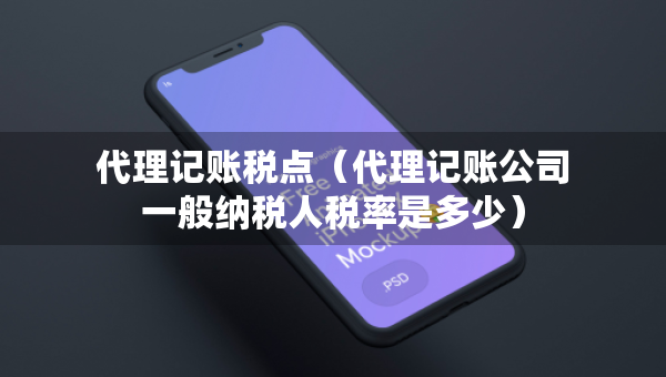 代理記賬稅點(diǎn)（代理記賬公司一般納稅人稅率是多少）