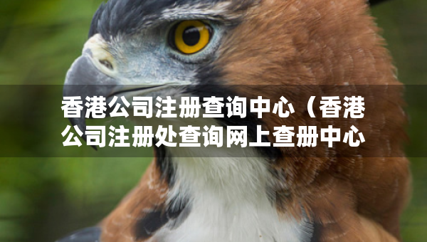 香港公司注冊查詢中心（香港公司注冊處查詢網(wǎng)上查冊中心）