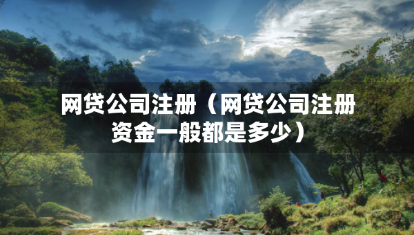 網(wǎng)貸公司注冊（網(wǎng)貸公司注冊資金一般都是多少）