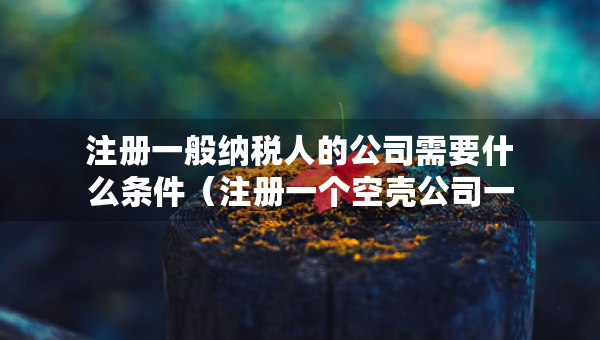 注冊一般納稅人的公司需要什么條件（注冊一個空殼公司一年交多少費用）