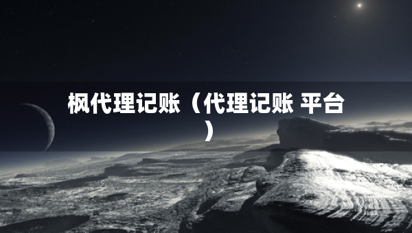 楓代理記賬（代理記賬 平臺）