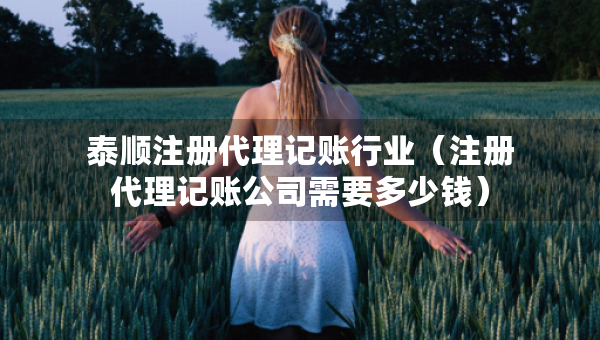 泰順注冊(cè)代理記賬行業(yè)（注冊(cè)代理記賬公司需要多少錢(qián)）